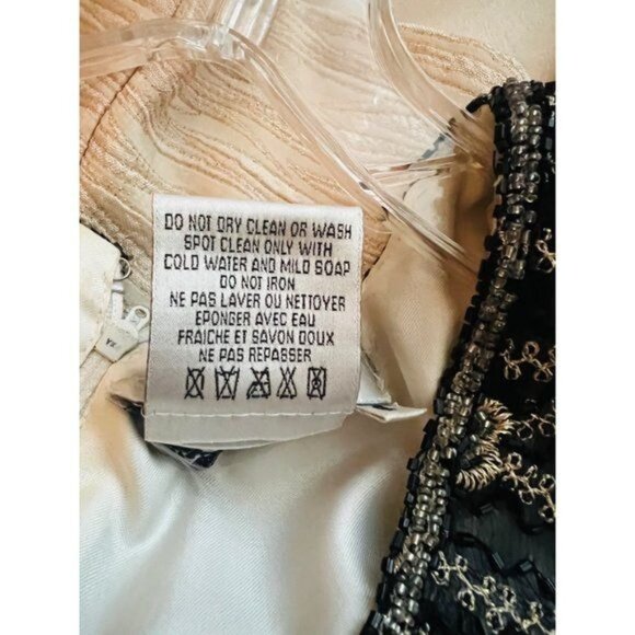 Vintage Adrianna Papell Occasions womens Hand Beaded Sequined Silk Top Sz 8 - Picture 10 of 10